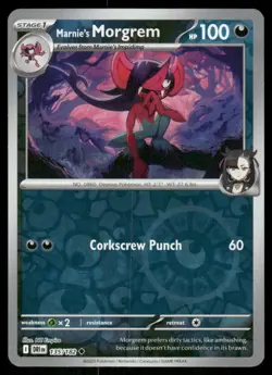 Marnie's Morgrem 135/182 Reverse Holo Destined Rivals Pokemon TCG trading card - Image 1
