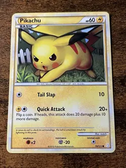 Pikachu 78/123 Heartgold & Soulsilver Regular Pokemon Card - Image 1