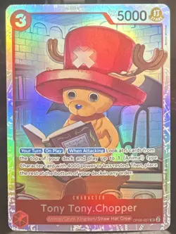 One Piece TCG Tony Tony.Chopper (007) OP08-007 Two Legends Super Rare Foil Card - Image 1