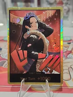 Bandai One Piece Card Game EB-03 Foil Boa Hancock Gold Don English - Image 2