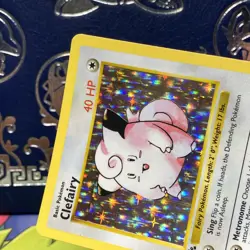 1st Edition Clefairy 5/102 Base Set Holo Rare Pokemon Card 1999 LP - Image 3