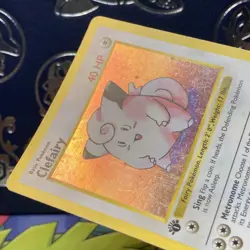 1st Edition Clefairy 5/102 Base Set Holo Rare Pokemon Card 1999 LP - Image 5