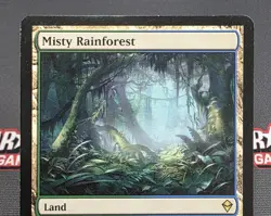 MTG Misty Rainforest- DAMAGED -Zendikar Magic the Gathering Card #220 - Image 3