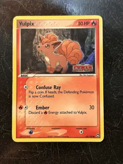 Pokemon Card -Vulpix Power Keepers 69/108 Common Reverse Holo Stamped - Image 1