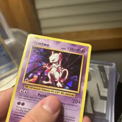 Pokemon Card Mewtwo Evolutions Cracked Ice Holo Rare 51/108 - Image 1