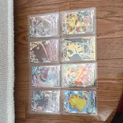 DM WITH OFFER Pokemon TCG Pikachu Holo Card Lot 8 cards. - Image 1