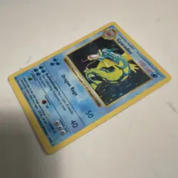 Pokemon TCG Shadowless Gyarados Base Set 6/102 100 HP Holo Rare English Card - Image 2
