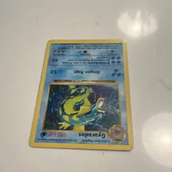 Pokemon TCG Shadowless Gyarados Base Set 6/102 100 HP Holo Rare English Card - Image 4