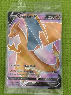 Pokemon Champions Path Charizard V SWSH050 Promo Full Art Card Sealed - Image 1