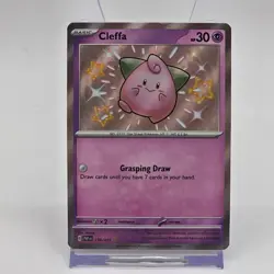 Pokemon Cleffa 150/091 Shiny Rare Scarlet & Violet Paldean Fates SV4.5 Card - Image 1