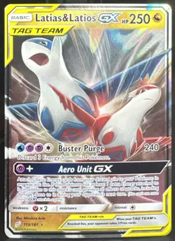 Pokemon Pokemon Latias & Latios GX 113/181 Sm-Team Up Ultra Rare Card 📈 - Image 1