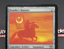 MTG Konda's Banner- DAMAGED -Champions of Kamigawa Magic the Gathering Card #259 - Image 3