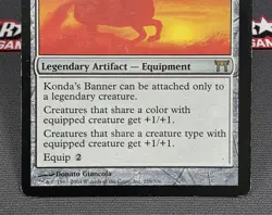 MTG Konda's Banner- DAMAGED -Champions of Kamigawa Magic the Gathering Card #259 - Image 4