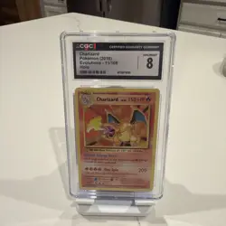 Pokemon TCG Charizard Evolutions Reverse Holo Ultra Rare Card 11/108 CGC Mint 8 - Image 1
