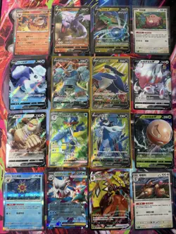 Pokemon 16 Card Lot nm V Max Mega Amazing Ex HOLO Rare Hits Only A23 - Image 1