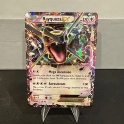 Shiny Rayquaza EX Pokemon card, XY Black Star Promo #XY69 (LP/NM) - Image 1