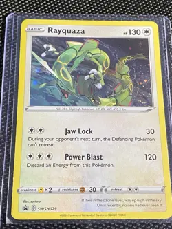 Rayquaza SWSH029 SWSH Swirl: Sword & Shield Promo Card Holo - Image 1