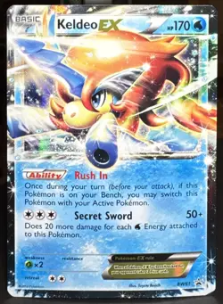Pokemon Pokemon TCG Keldeo EX BW61 Black & White Black Star Promo Holo Card - Image 1