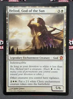 MTG Heliod, God of the Sun- DAMAGED -Theros Magic the Gathering Card #017 - Image 1