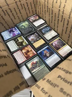 🧙17lbs+ 4200+ UNSEARCHED Magic The Gathering Bulk Lot LP/NM w/ Rares & Foils‼ - Image 5