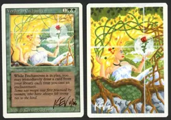***Verduran Enchantress Altered Signed Artist Proof MTG Revised Kev Brockschmidt - Image 1