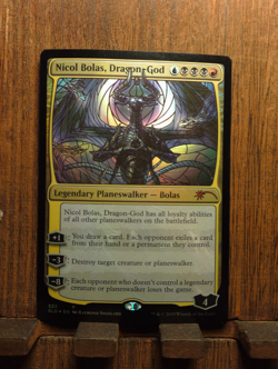 MTG❤ Nicol Bolas, Dragon-God (Stained Glass FOIL ) Secret Lair Drop NEAR MINT❤ - Image 2