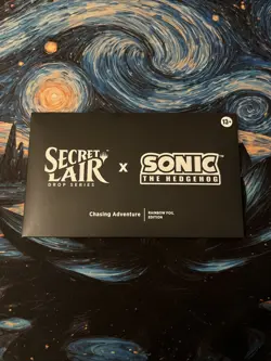 Sealed MTG Secret Lair X Sonic The Hedgehog Chasing Adventure Rainbow Foil - Image 1
