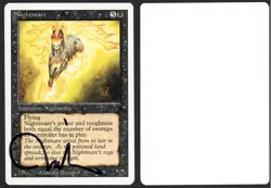 ***Nightmare Signed Artist Proof*** MTG Revised Melissa Benson Kid Icarus - Image 1