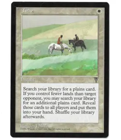 Tithe - Visions Set (MTG) Lightly Played - Image 1