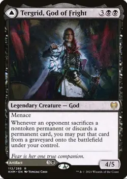 X 1 Tergrid, God of Fright / Tergid's Lantern KHM 112 MTG Magic The Gathering - Image 1