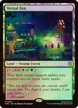 NM Surge Foil Vernal Fen, MTG, TMNT Commander, Magic the Gathering, 81 - Image 1