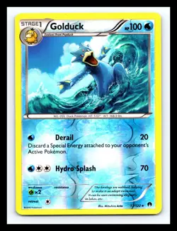 💥 Reverse Holo Golduck 17/122 - Pokemon BREAKpoint Card - - Image 1