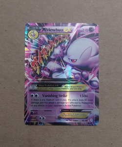 ULTRA RARE Mega M Mewtwo EX 64/162 XY Breakthrough Pokemon TCG Holo Foil - MP - Image 1
