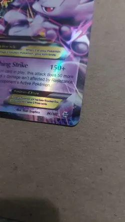 ULTRA RARE Mega M Mewtwo EX 64/162 XY Breakthrough Pokemon TCG Holo Foil - MP - Image 2