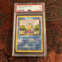1999 Pokemon Base Set Squirtle 63/102 PSA 5 - Image 1