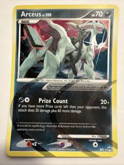 Pokemon TCG Arceus AR1 Holo NM - Image 1