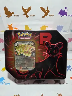 Pokemon TCG Team Rocket Tin | Team Rocket's Persian ex (SEALED) - Image 1