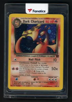 2000 Pokemon Team Rocket #4 Dark Charizard Holo Rare - Image 1