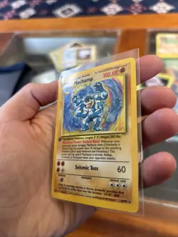 Pokemon Base Set Machamp 1st Edition Holo 8/102 - Image 3