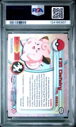 2000 TOPPS CHROME POKEMON T.V. #35 CLEFAIRY PSA 10 - Image 2
