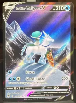 Pokemon TCG Ice Rider Calyrex V TG14/TG30 Swsh10 Astral Radiance Trainer Gallery - Image 1