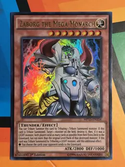 ZABORG THE MEGA MONARCH FRENCH ULTRA RARE MP15-EN154 NM YUGIOH - Image 1