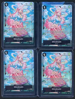 Lot of (4) One Piece English OP05-082 Shirahoshi Alternate Art Rare - Image 1