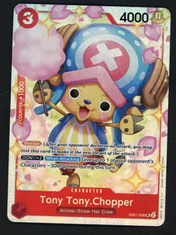 One Piece English EB01-006 Tony Tony Chopper Alternate Art Super Rare - Image 1