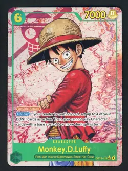 One Piece English OP13-118 Monkey D Luffy Alternate Art Secret Rare - Image 1