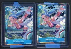 Lot of (2) One Piece English EB02-026 Nefeltari Vivi Alternate Art Super Rare - Image 1