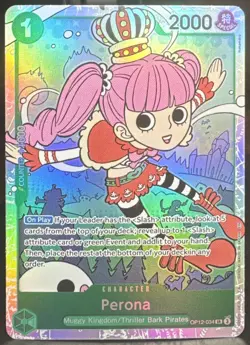 One Piece TCG Perona OP12-034 Legacy of the Master Foil Super Rare Card - Image 1