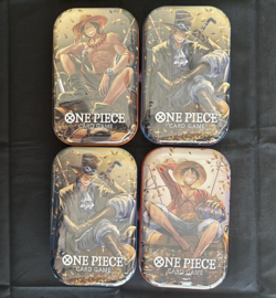 One Piece Card TCG Vol 2 Mini Tin - 4x Tins - (TS-O2, OP-13) Brand New / Sealed - Image 1