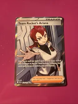 Team Rocket's Ariana 224/182 Full Art NM/M Destined Rivals Pokemon Card - Image 1