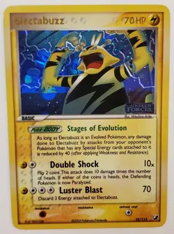 Electabuzz Reverse Holo Stamped 22/115 Unseen Forces Pokemon Card 2005 - Image 1